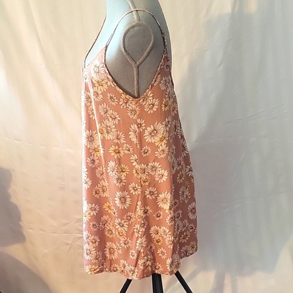 Forever 21 Mauve/Pink Floral Sundress, Size: M - Picture 3 of 8